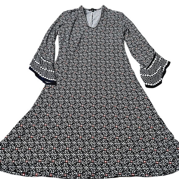 Max Edition Womens Dress Multi-Color Size Small Polyester Blend Bell Sleeve Pull - Picture 1 of 12
